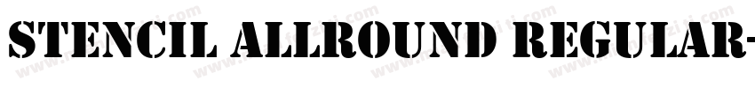 Stencil Allround Regular字体转换